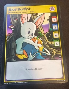 Neopets TCG - Blue Korbat 71/100 - The Haunted Woods - NM - Picture 1 of 1