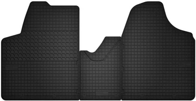 Tapis de sol en caoutchouc Noir pour Citroen Jumpy II 2007-2016 Set 3 pcs - Photo 1/4