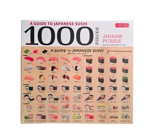 New - A Guide To Japanese Sushi Jigsaw Puzzle 1000 piece Tuttle Sushi Iro Iro - Picture 1 of 6