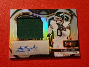 π#47/99 2024 Select Braelon Allen Jumbo Rookie Swatch Auto JRSS-BAN Jets - Picture 1 of 3