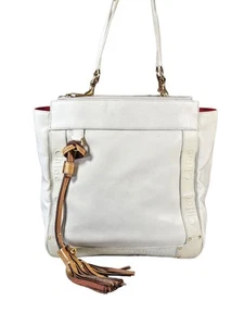 Chloe Eden Small Beige Off-White Leather Tote Bag - Picture 1 of 13
