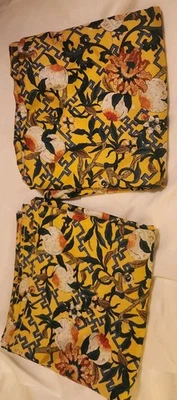 2-RALPH LAUREN JENGIBRE MELOCOTÓN SATÉN ALGODÓN 2 SÁBANAS PLANAS QUEEN JUEGO 94"×103" Foto 1 de 4