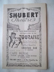 STAGE DOOR Playbill JOAN BENNETT / JUNE GALE / SYDNA SCOTT Tour BOSTON 1937 - Bild 1 von 2