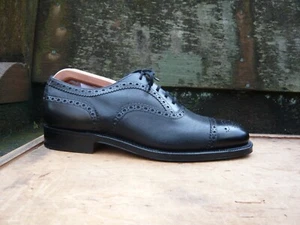 ZAPATOS CHURCH’S BROGUES CUERO NEGRO UK8.5 PARA HOMBRE CHEPSTOW USADOS UNA VEZ - Imagen 1 de 10