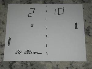 Atari PONG Creador ALLAN ALCORN Firmado 8x10 BOCETO PONG AUTÓGRAFO - Imagen 1 de 1