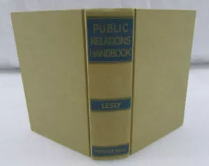 Vintage "Public Relations Handbook" By Philip Lesly 1950 Prentice-Hall - Imagen 1 de 12