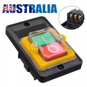 On/Off WaterProof Start Stop Push Button Switch for Drill Press Grinder KA0-510A - Picture 1 of 10