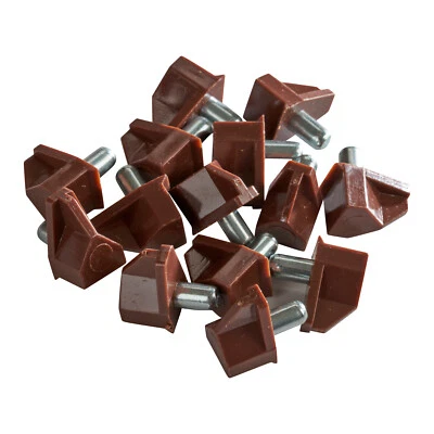 20x ROK 5MM Marrón Estante Soporte Pin Clavija Gabinete de Cocina Estantes para Libros Soporte Foto 1 de 4