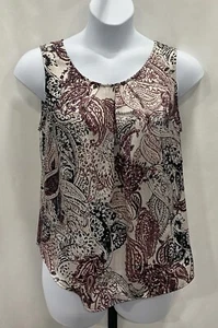 Nine West ladies size L blouse with paisley print. - Picture 1 of 7
