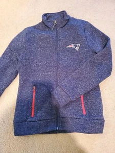 New NFL New England Patriots Fleece Full Zippered Jacket Ladies Size Small - Picture 1 of 2