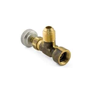 AC36 Brass Valve Adaptor for R290 R600 disposable Refrigerant Cylinders 7/16 1/4 - Picture 1 of 2