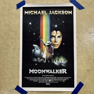 Michael Jackson Moonwalker Musical Poster Canvas Print Wall Art Man Cave ✅ 12x18 - Picture 1 of 6