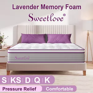 Queen Double King Single Bed Mattress Eurotop Memory Foam No Spring Mattresses - Picture 1 of 17