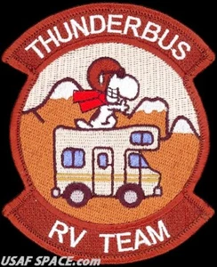 USAF U. S. AIR FORCE ACADEMY - SNOOPY -PRECISION FLYING TEAM- ORIGINAL PATCH - Picture 1 of 3