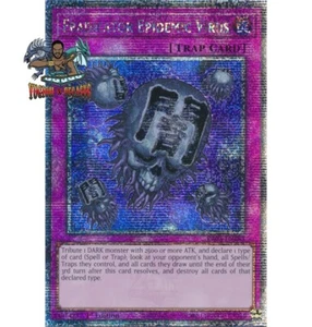 Yugioh! 1x Eradicator Epidemic Virus RA03-EN183 Quarter Century Secret Rare NM - Picture 1 of 1