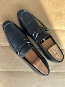 Salvatore Ferragamo ""Tweed"" schwarze Lederhalbschuhe für Herren Größe US 10,5 10 1/2 - D - Bild 1 von 24