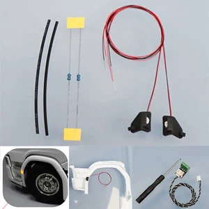 For Tamiya 1/14 Scania 770S 6×4 56368 RC Model Car LED Front Wheel Brow Light - Picture 1 of 9