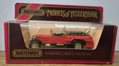 Y 6 1920 Rolls Royce Fire Engine Models of Yesteryear Matchbox in J Box - Bild 1 von 2