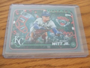 2024 Topps Holiday Silver Glitter #H111 Bobby Witt Jr. ROYALS - Picture 1 of 2