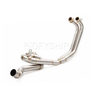 Tubo medio de escape de motocicleta y tubo de enlace delantero para Yamaha YZFR25 R3 MT03 19 - Imagen 1 de 12
