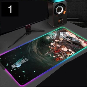 RGB Final Fantasy VII Mouse Pad, XXL Gaming Mat, Led Lighting, Non-Slip Base - Afbeelding 1 van 18