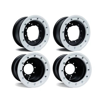 YFZ 450 450R Front Rear Wheels Beadlock 10x5 9x8 Alba Racing OEM Matte BW41 - Image 1 of 4