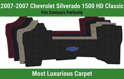 Tapete dianteiro Lloyd Luxe para '07 Chevy Silverado 1500 HD Classic com gravata borboleta azul Chevy - Imagem 1 de 4