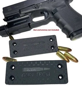 Gun Mount Magnet Pads, pistol holster for desk, bed, table, vehicle 2pcs. AMMO - Picture 1 of 5
