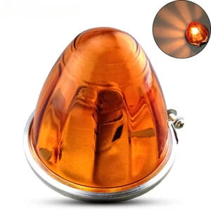 Amber Watermelon Light Glass Kit 1 Wire Incandescent Flush Mount W/ 1156 Bulb - Picture 1 of 10