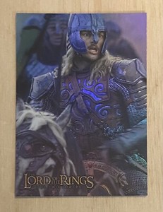 2002 Topps Lord of the Rings The Two Towers Prismatic Foil Eomer #4
