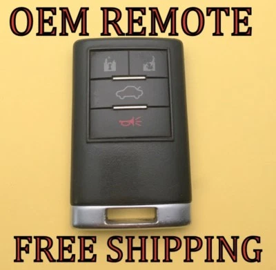  OEM 08-13 CADILLAC CTS DTS STS KEYLESS REMOTE FOB TRANSMITTER OUC6000066 #2 - Image 1 of 3