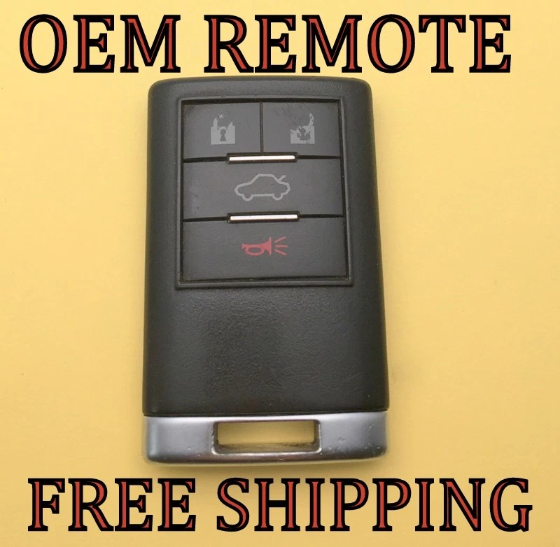  OEM 08-13 CADILLAC CTS DTS STS KEYLESS REMOTE FOB TRANSMITTER OUC6000066 #2 - Image 1 of 3