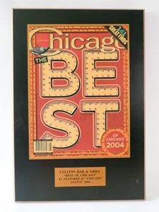 2004 CHICAGO The Best Restaurant Award / Trophy / Wall Plaque - Picture 1 of 5