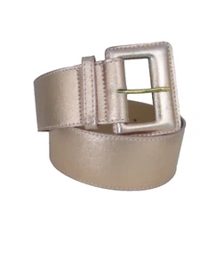 New Shirt Passion Italia Womens S  Rose Gold Pink Leather Belt Waist 28" - 34" - Picture 1 of 10