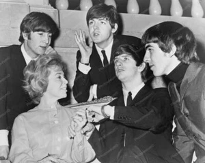 Beatles with Dr Joyce Brothers in 1964 8x10 Reprint Of Old Photo - Picture 1 of 1