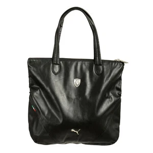 Scuderia Ferrari X Puma Unisex Logo Black Large Tote Shopper Shoulder Bag - Picture 1 of 8