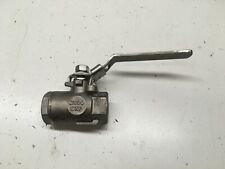 A3a Sharpe Stainless Steel Steam Service Ball Valve 1/2" Pipe #54576N