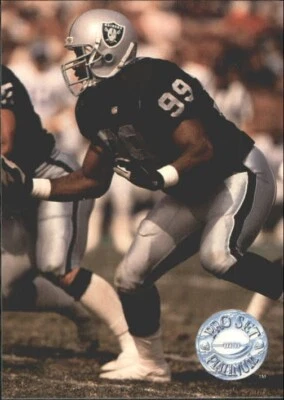 1991 Pro Set Platinum Football Card Winston Moss Los Angeles Raiders # 212 MINT - Image 1 of 2