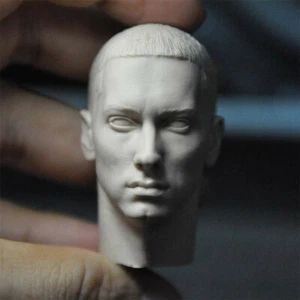 Blank 1/6 Scale The Pop Singer Eminem Head Sculpt Unpainted Fit 12" Figure - Picture 1 of 3