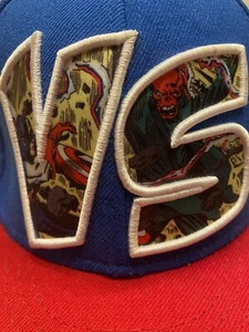 NEW ERA Marvel Captain America VS Red Skull Colorblock Red And Blue Cap One Size - Picture 1 of 14