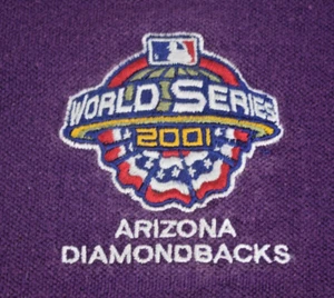 Vintage MLB T-Shirt Antigua Size M 00s Arizona Diamondbacks 2001 World Series - Picture 1 of 9