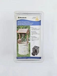 Beckett Medium Fountain Pump 257 GPH Black Fountains Up To 4 Feet High 16' Cord - Picture 1 of 6