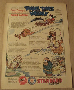 1939 dibujos animados infantiles premium #10~"Travel Tykes Weekly"~Walt Disney~ACEITE estándar~ - Imagen 1 de 12