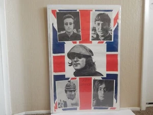 JOHN LENNON POSTER.- BRITISH FLAG, VINTAGE POSTER RETRO - Picture 1 of 1