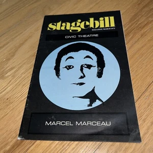 Stagebill Marcel Marceau 1973 - Teatro Cívico de Chicago - Imagen 1 de 11