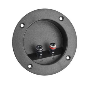 VBTERM2 Round Terminal Cup with Spring Loaded Binding Post Connectors - Picture 1 of 4