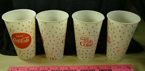 8 VINTAGE 1960's COCA COLA Wax Paper Cups Things go better with COKE set NOS 2 4 - Picture 1 of 23