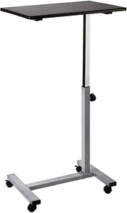 Airlift Height Adjustable Mobile Rolling Laptop Cart Computer Workstation Desk T - Picture 1 of 8