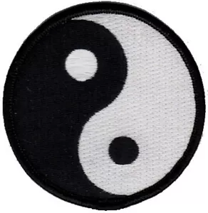 Inn Yang Logo Embroidered Patches 3" Diameter iron-on - Picture 1 of 1
