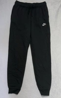 Pantalones de chándal Nike Sportswear Club polar tiro medio para mujer pequeños negros DQ5191-010 Foto 1 de 4